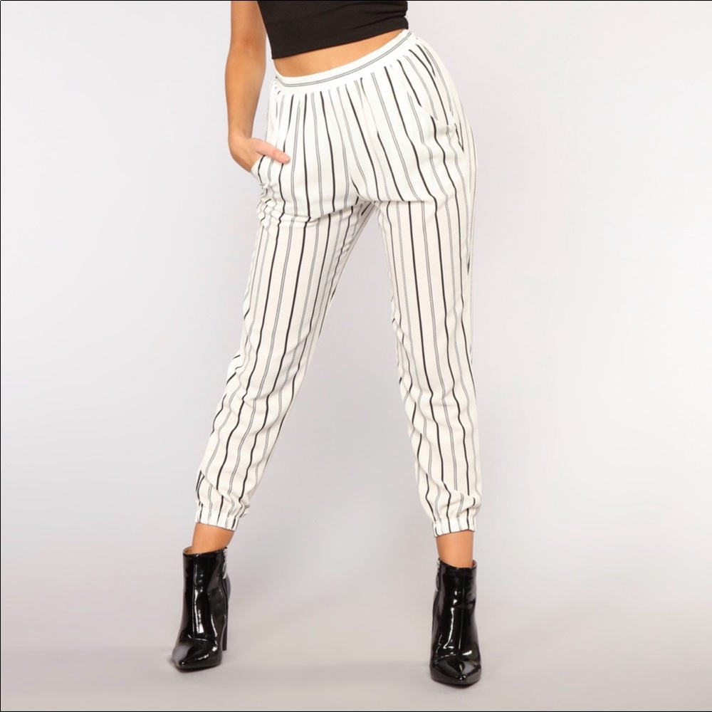 FashionNova Striped Pants
